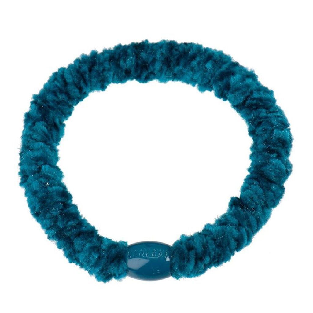 Kknekki Hårelastik - Turkis Velour