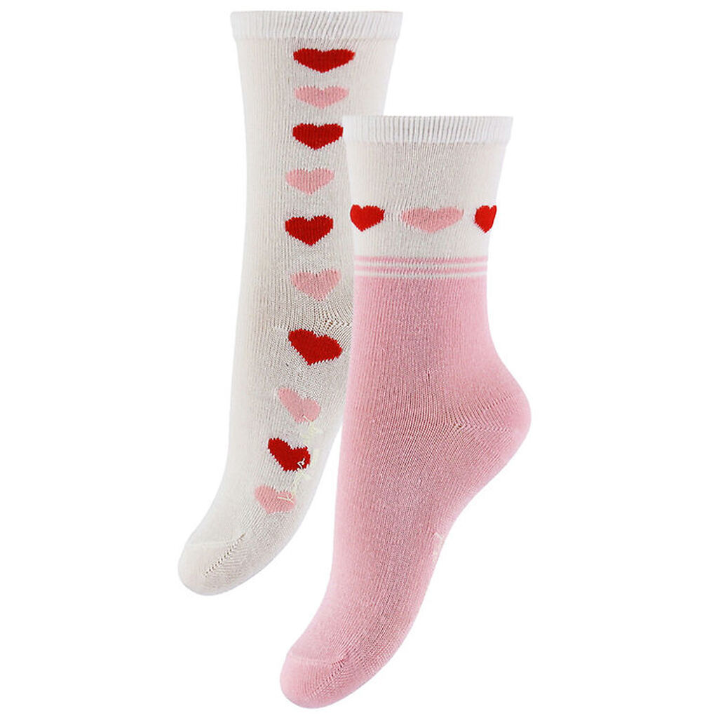 Konges Sløjd Strømper - Bambus - 2-pak - Heart