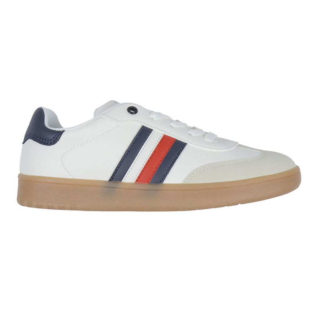 Tommy Hilfiger Sko - Striped Lace Up Sneaker - Beige/Off White/B