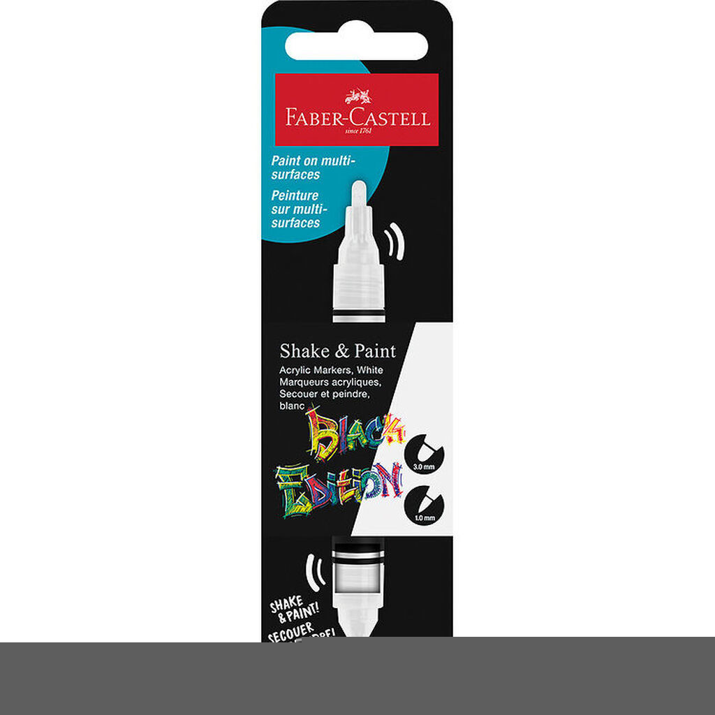 Faber-Castell Tusch - Shake & Paint Akryl - Hvid