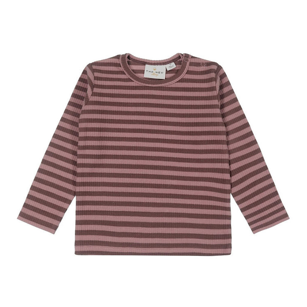 The New Siblings Bluse - TnsFro - Rib - Nostalgia Rose m. Stribe