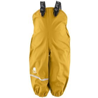 CeLaVi Regnbukser m. Seler - PU - Gul