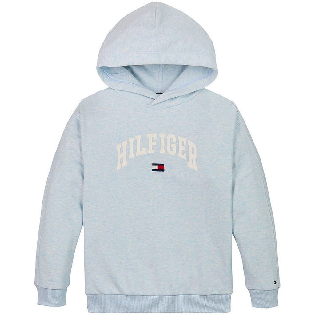 Tommy Hilfiger Hættetrøje - Varsity - Breezy Blue Heather