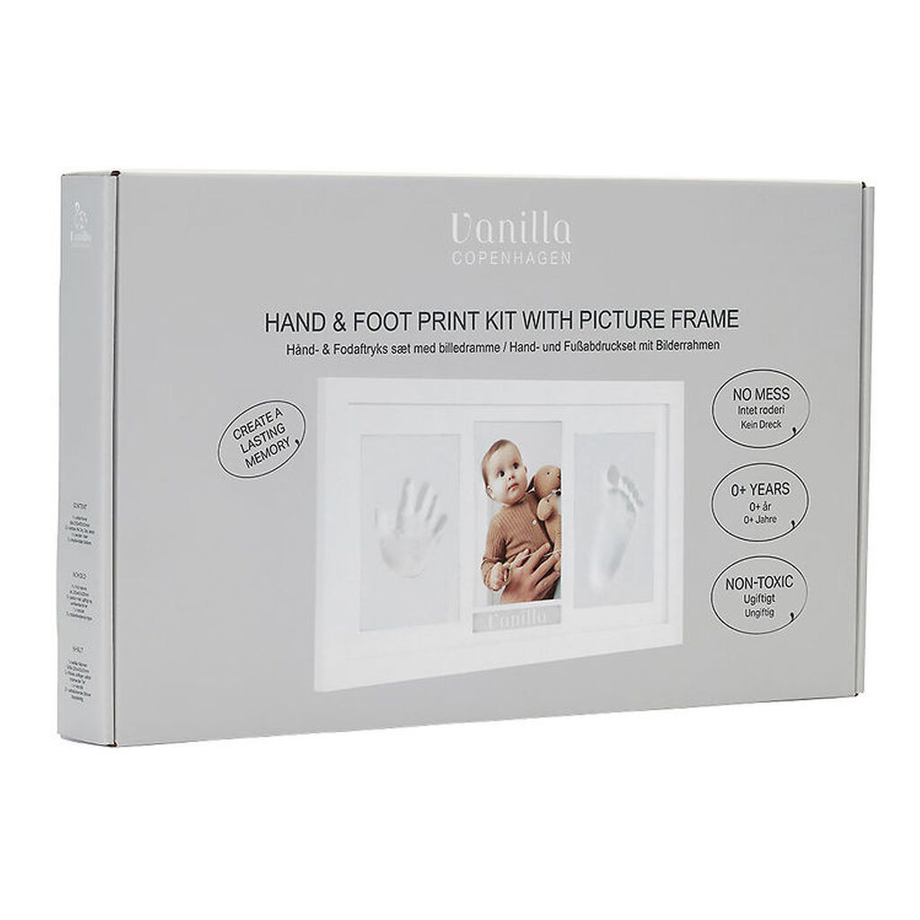Vanilla Copenhagen Hånd- og Fodaftryk Sæt m. Billedramme
