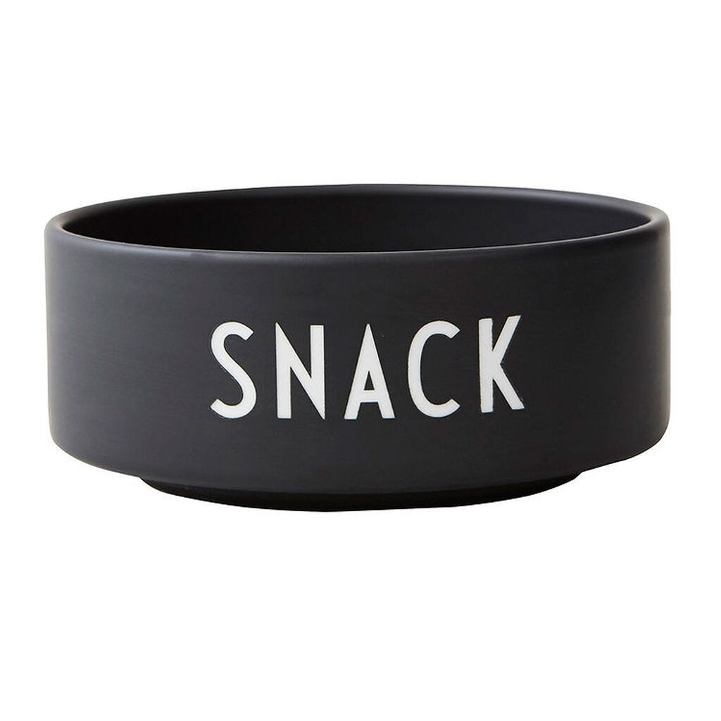 Design Letters Skål - Snack - Sort