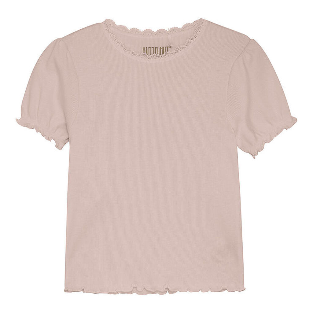 Huttelihut T-shirt - Rib - Sepia Rose