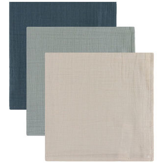 Liewood Stofbleer - Musselin - 3-pak - 65x65 cm - Lewis - Dove B