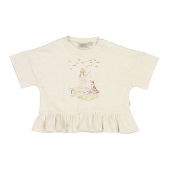 Wheat T-shirt - Fishing - Moonlight Melange