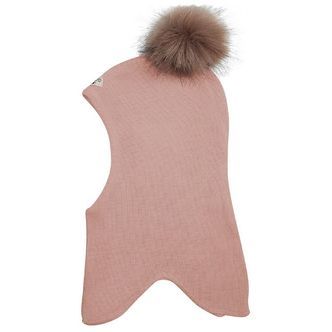 Racing Kids Elefanthue - Uld/Bomuld - 2-lags - Dusty Rose m. kva