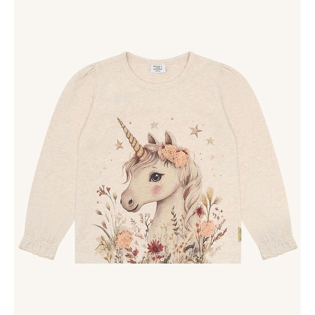 Hust and Claire Bluse - HCAlma - Wheat Melange m. Print