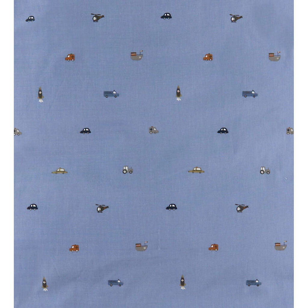 Smallstuff Sengetøj - Baby - Engine - Blå