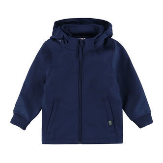 DYR-Cph Softshelljakke - Dyrevild - Navy m. Næsehorn