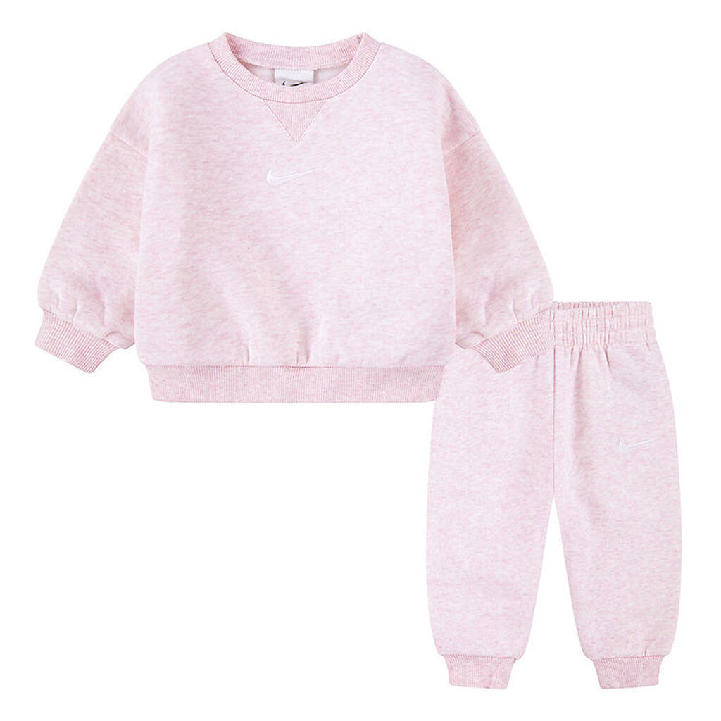 Nike Sweatsæt - Sweatshirt/Sweatpants - Pink Foam Heather