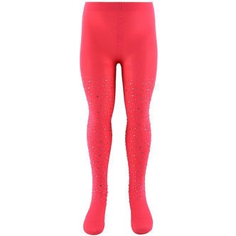 Konges Sløjd Strømpebukser - Glam - Amour Pink m. Rhinsten