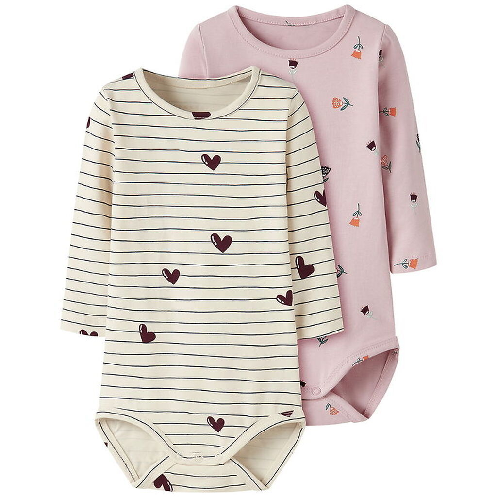 Name It Body l/æ - 2-pak - Summer Sand/Burnished Lilac