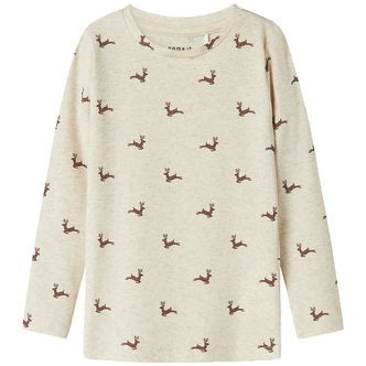 Name It Bluse - Rib - NmnRoko - Peyote Melange