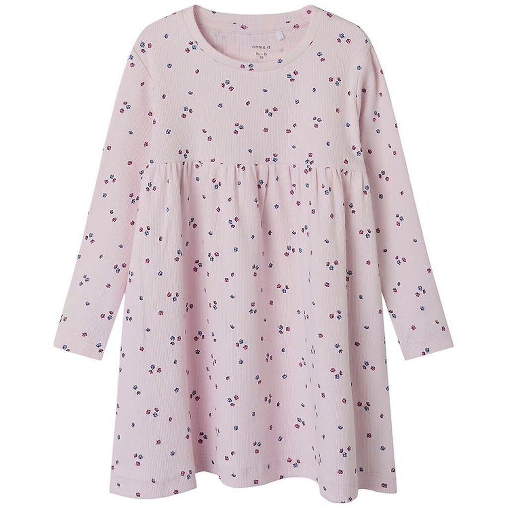 Name It Kjole - Rib - NmfNelia - Cradle Pink