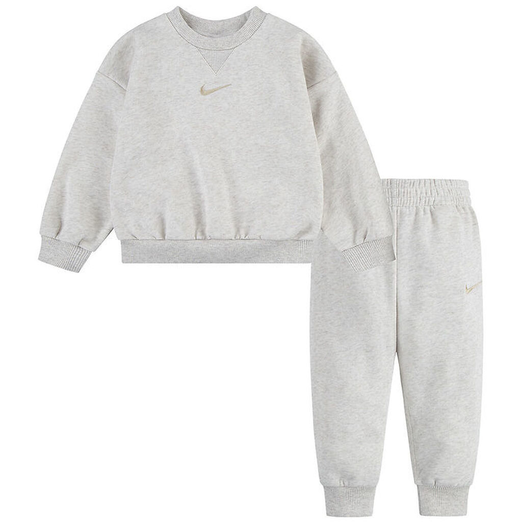 Nike Sweatsæt - Pale Ivory Heather