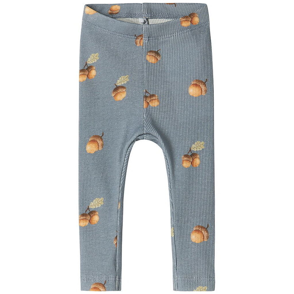 Name It Leggings - Rib - NbmOlyan - Tradewinds m. Agern