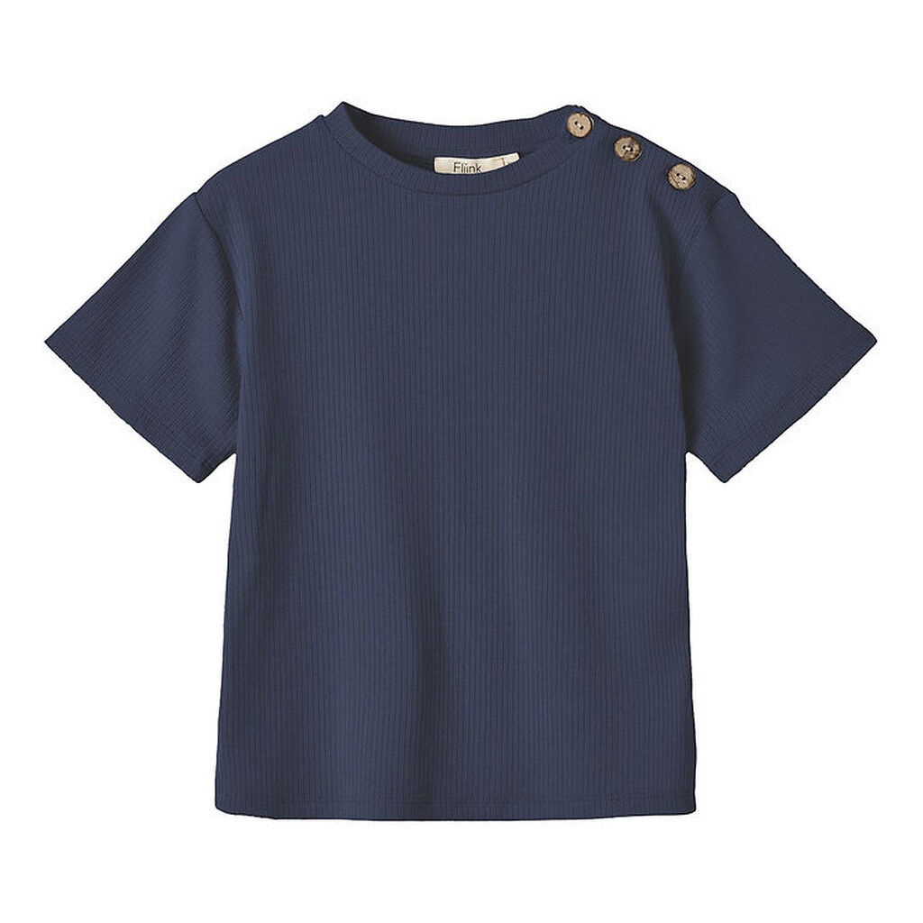 Fliink T-shirt - Rib - Kenna - Insignia Blue
