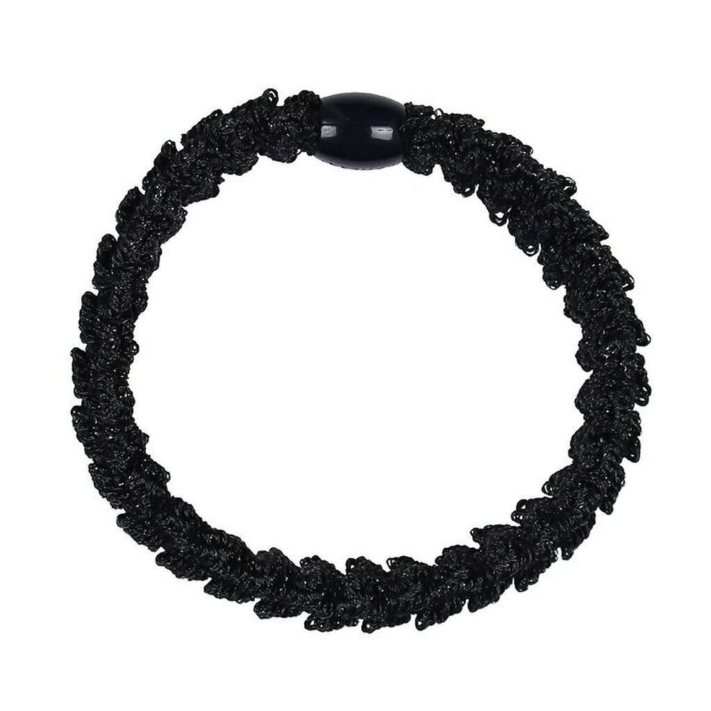 Kknekki Hårelastik - Sort Glimmer m. Lace