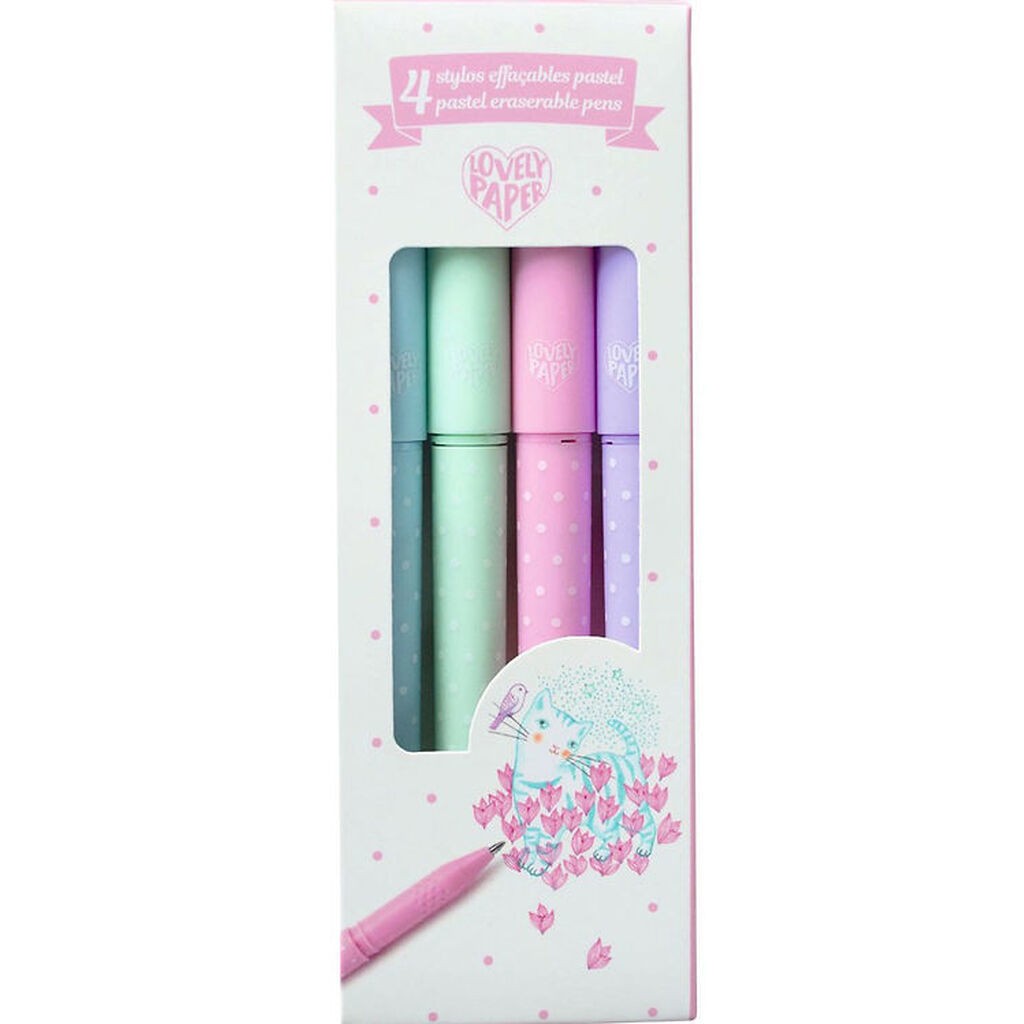Djeco Tusser - 4 Pastel Erasable Pens