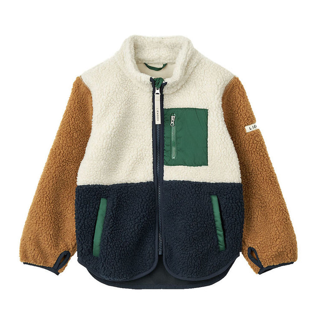 Liewood Fleecejakke - Nolan - Classic Navy Multi Mix