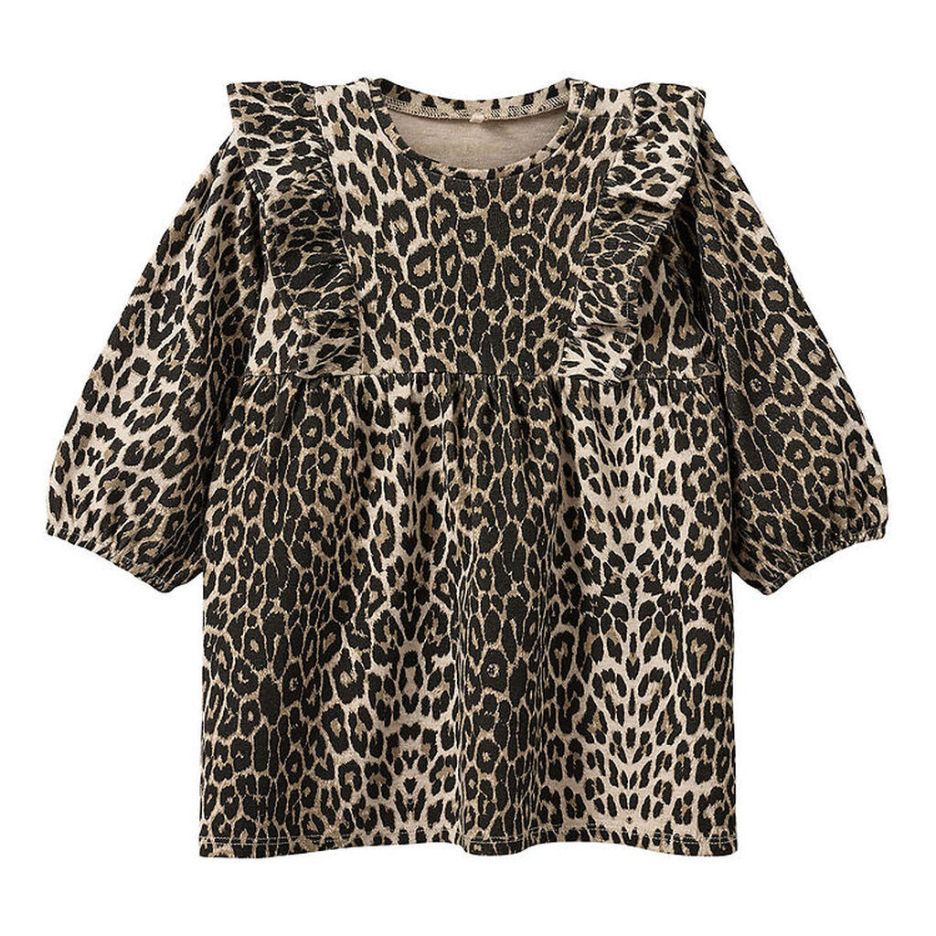 Sofie Schnoor Kjole - Bomuld/Viskose - Lulasb - Light Brown Leop