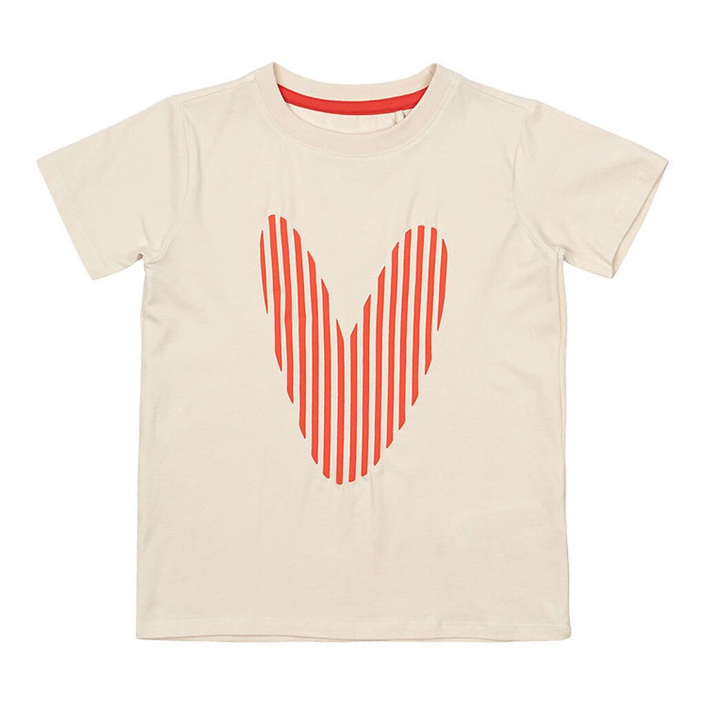 The New T-shirt - TnNorrine - White Swan m. Hjerte