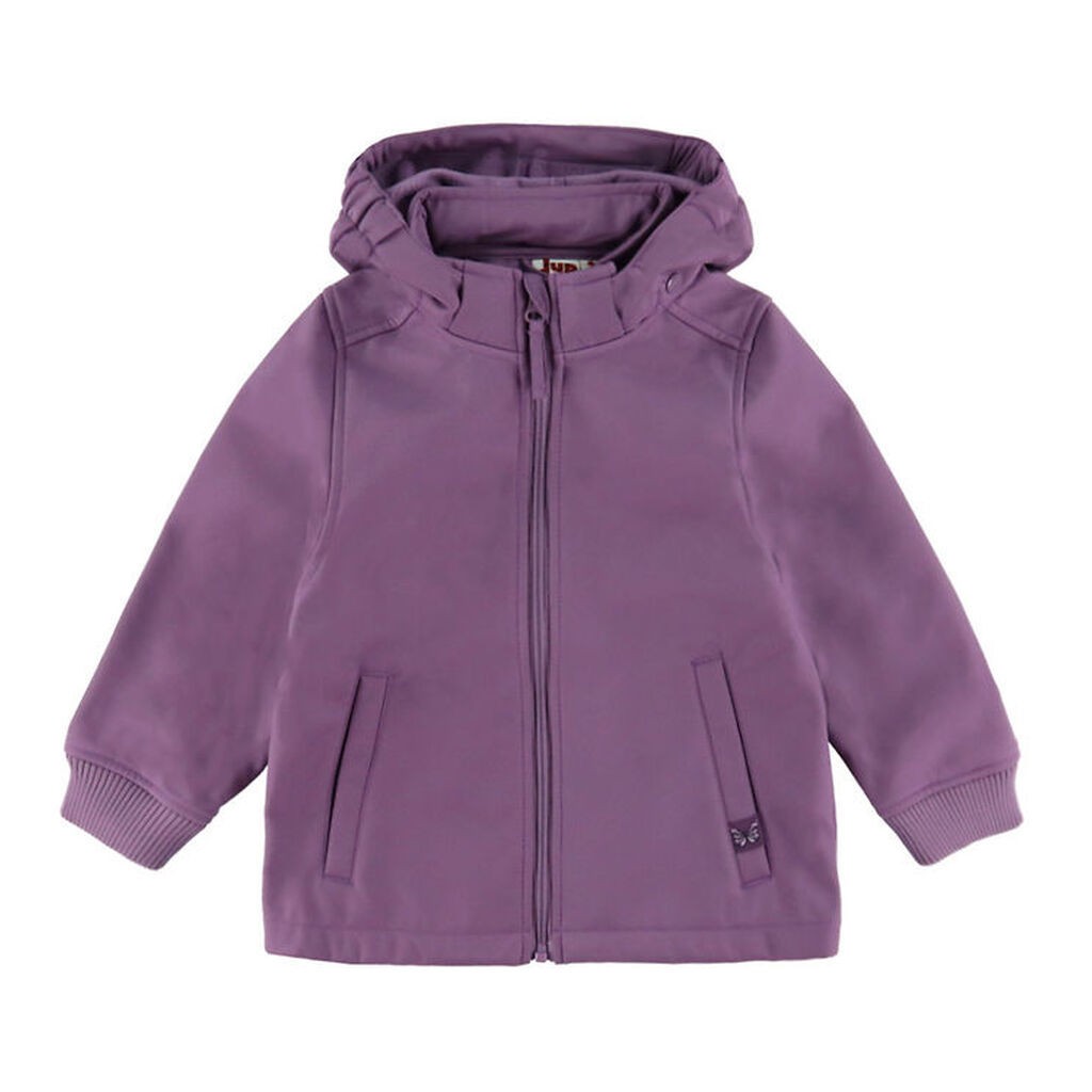 DYR-Cph Softshelljakke - Dyrevild - Lavender m. Sommerfugl