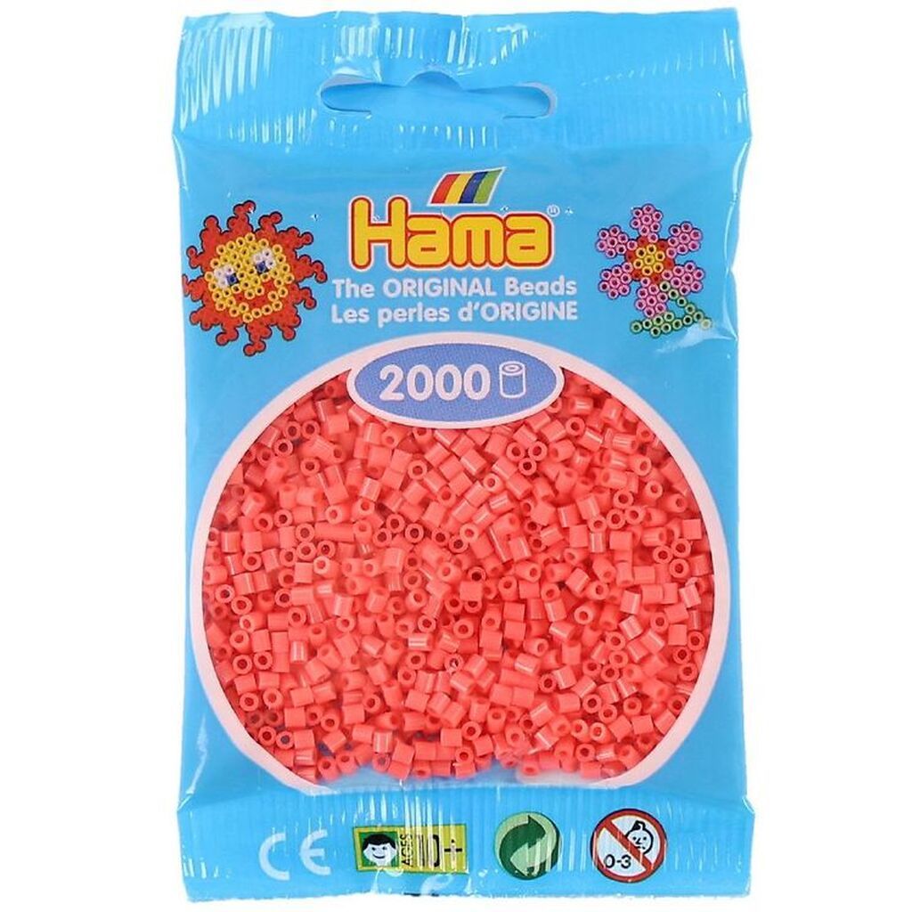 Hama Mini Perler - 2000 stk. - 44 Pastel Rød