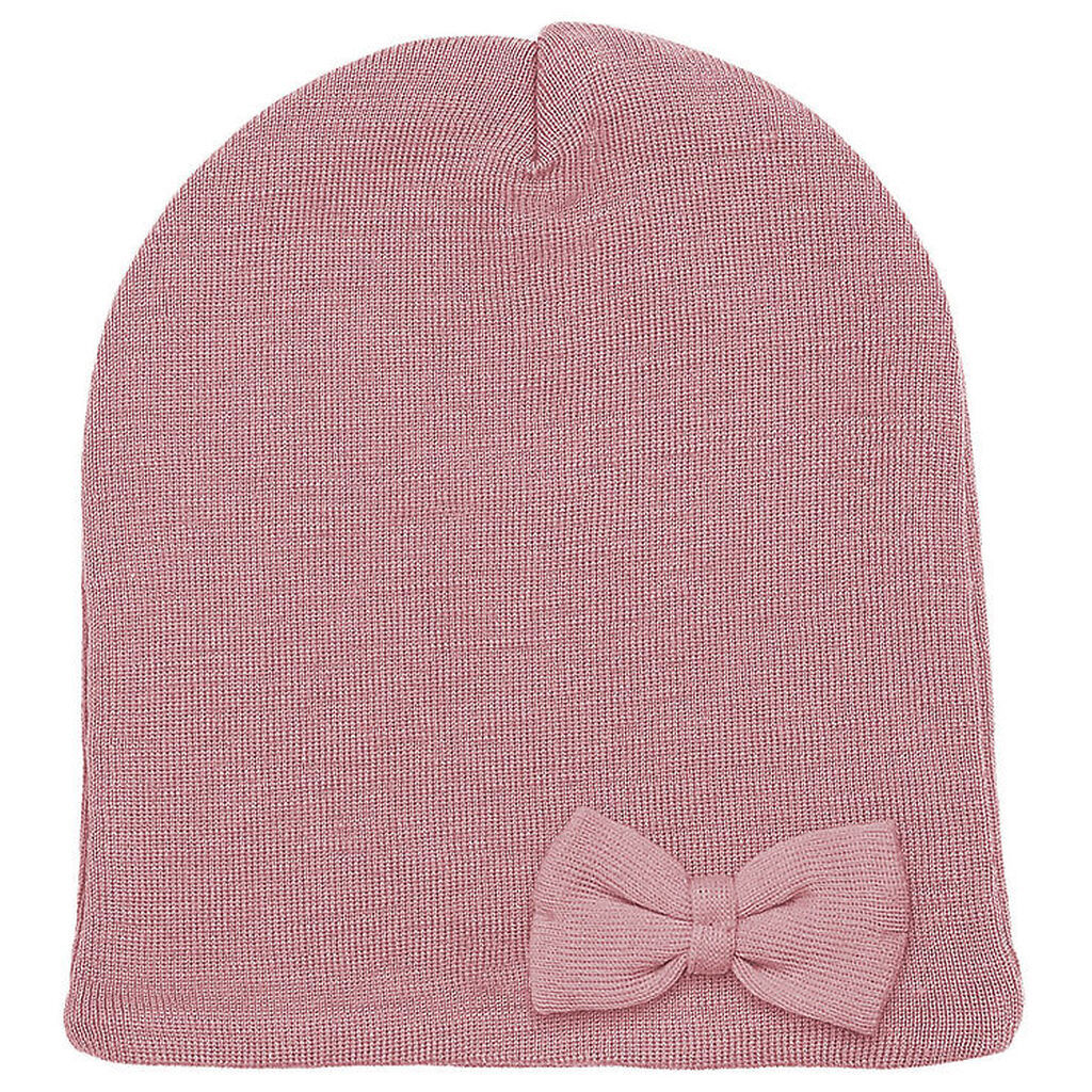 Racing Kids Hue - Uld/Bomuld - Dusty Rose m. Sløjfe