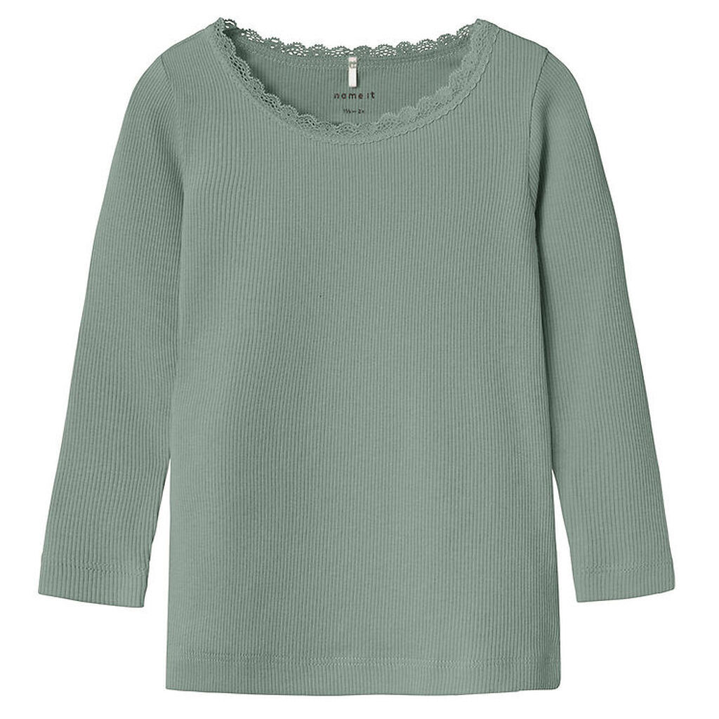 Name It Bluse - Noos - Rib - Nmfkab - Slate Gray