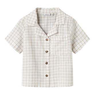 Name It Skjorte k/æ - NmmHalom - Bright White