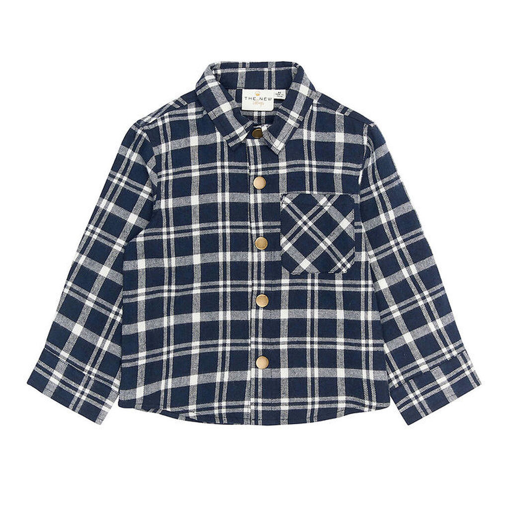 The New Siblings Skjorte - TnstRiggs - Flannel - Navy Blazer Che