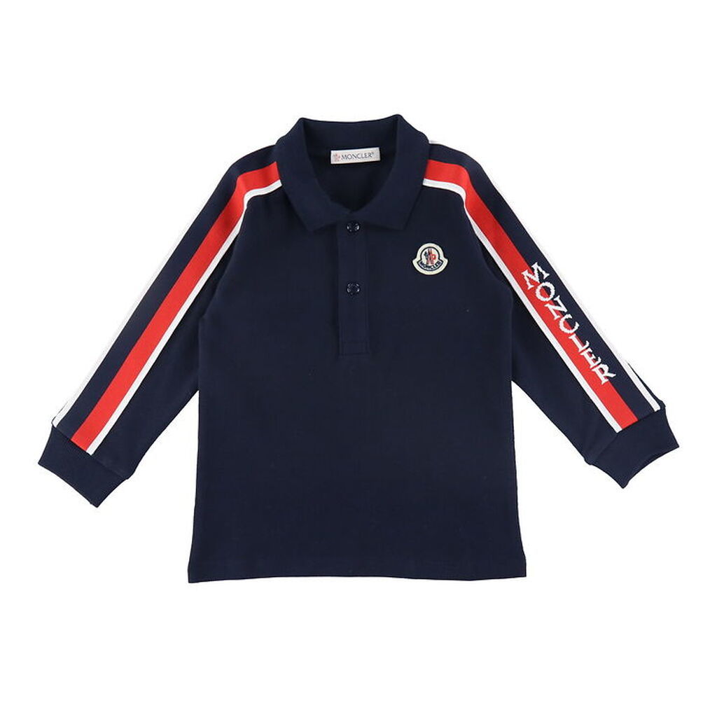 Moncler Polobuse - Navy m. Rød