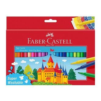 Faber-Castell Tuscher - Børn - 50 stk. - Multifarvet