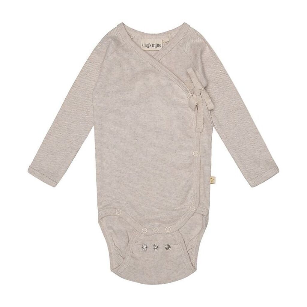 That's Mine Slå-om Body - Becca - Rib - Light Brown Melange