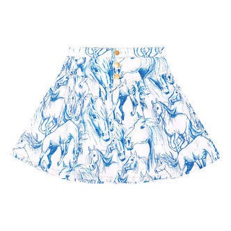 Molo Nederdel - Denim - Betsy - Blue Horses