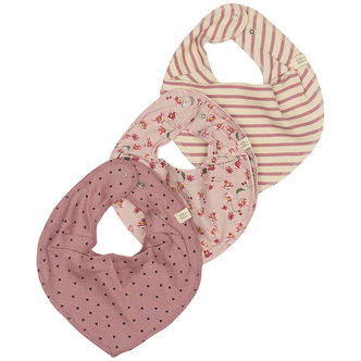 Petit Piao Savlesmække - Rib - Modal - 3-pak - Autumn Anemone