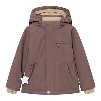 Mini A Ture Vinterjakke - MatBriddine Fleece - Peppercorn Plum