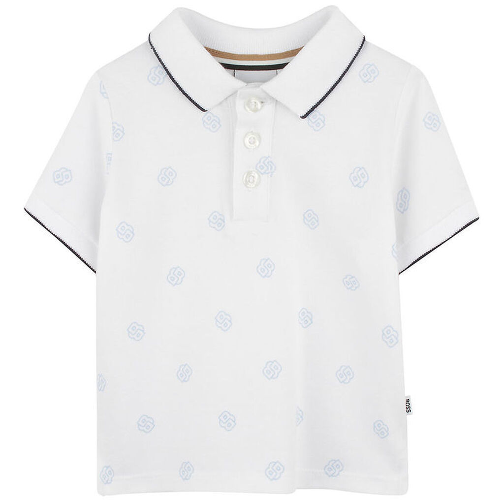 BOSS Polo - Hvid/Blå