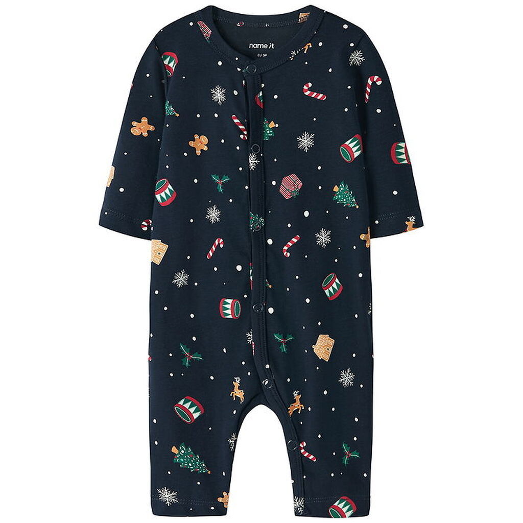 Name It Natdragt - NbnVismas - Navy Blazer/Xmas AOP Navy