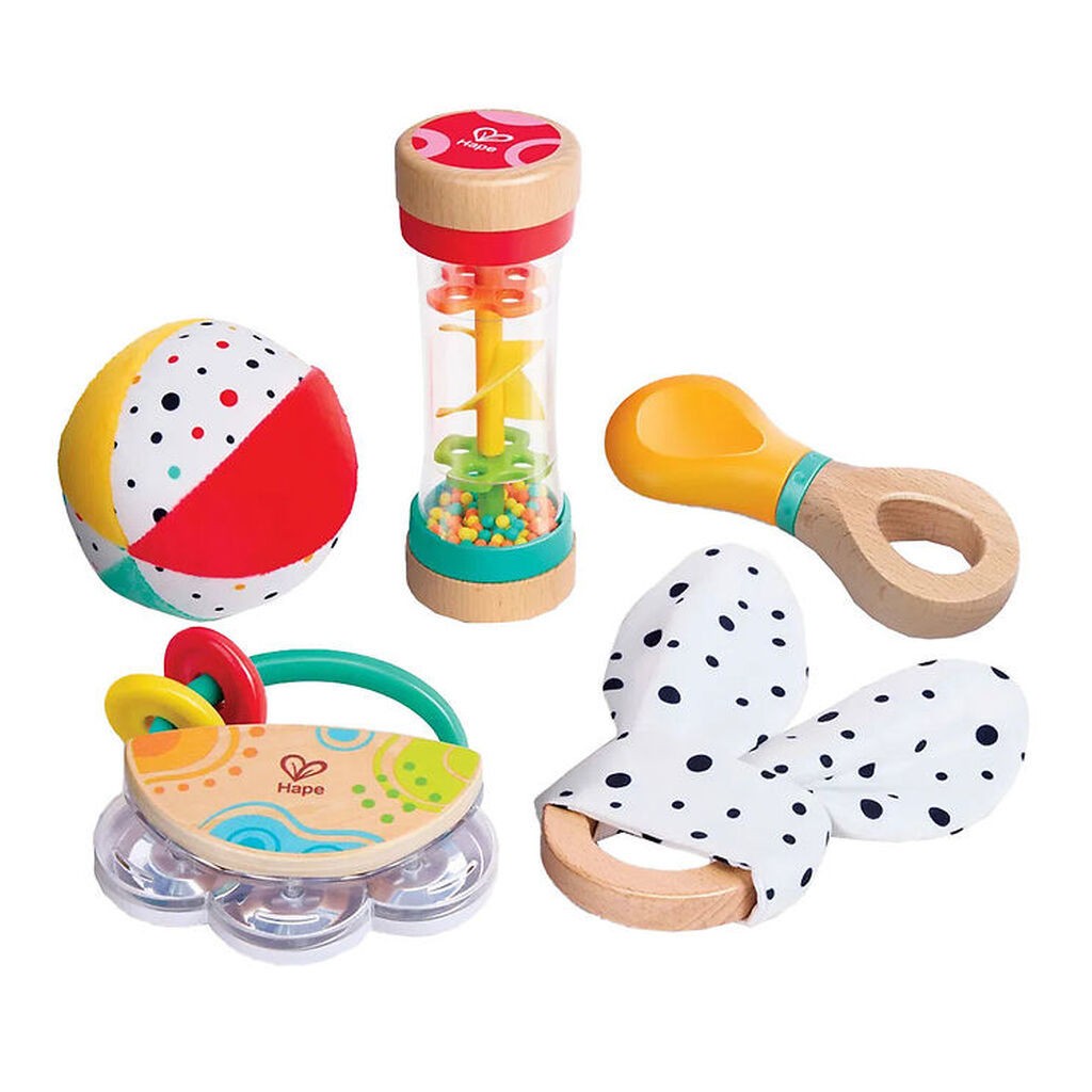 Hape Aktivitetslegetøj - 5 In 1 Baby Sensory Set