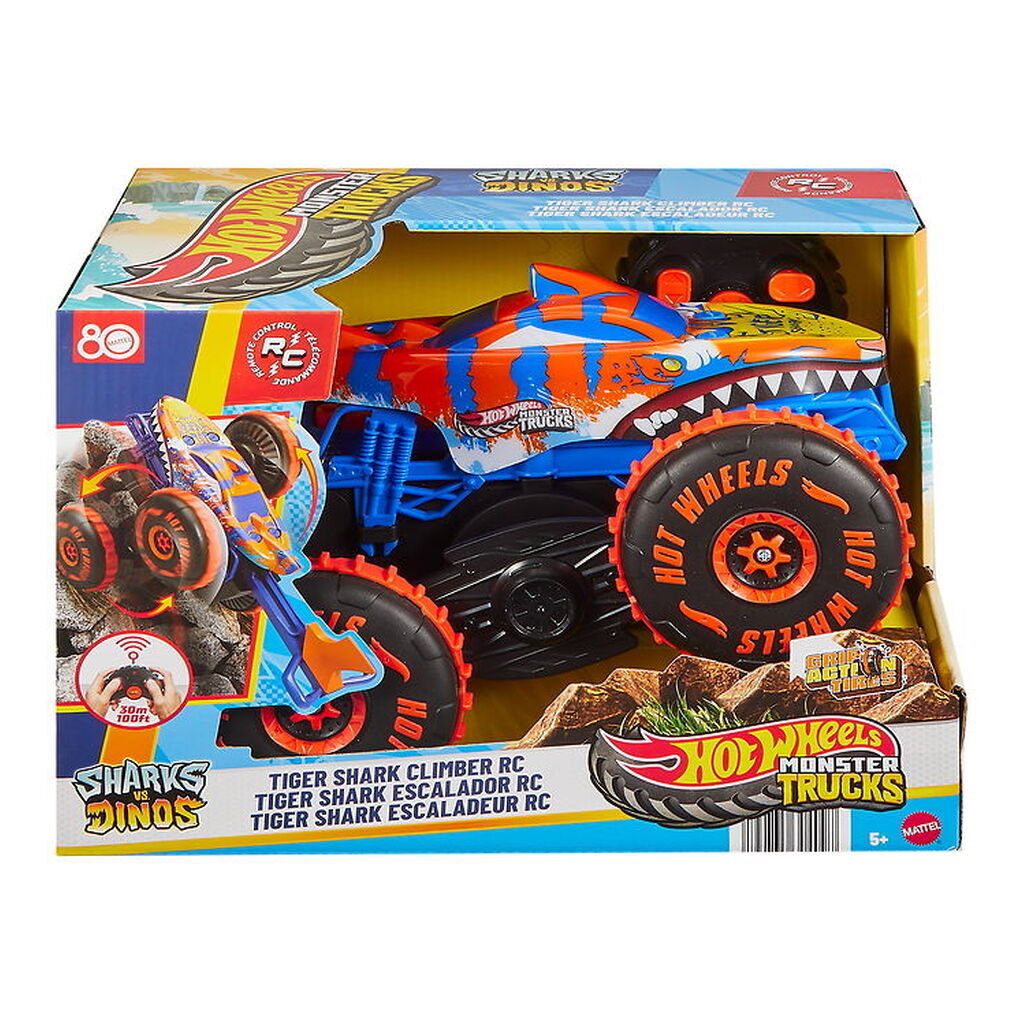 Hot Wheels Fjernstyret Bil - Monster Trucks - Tiger Shark