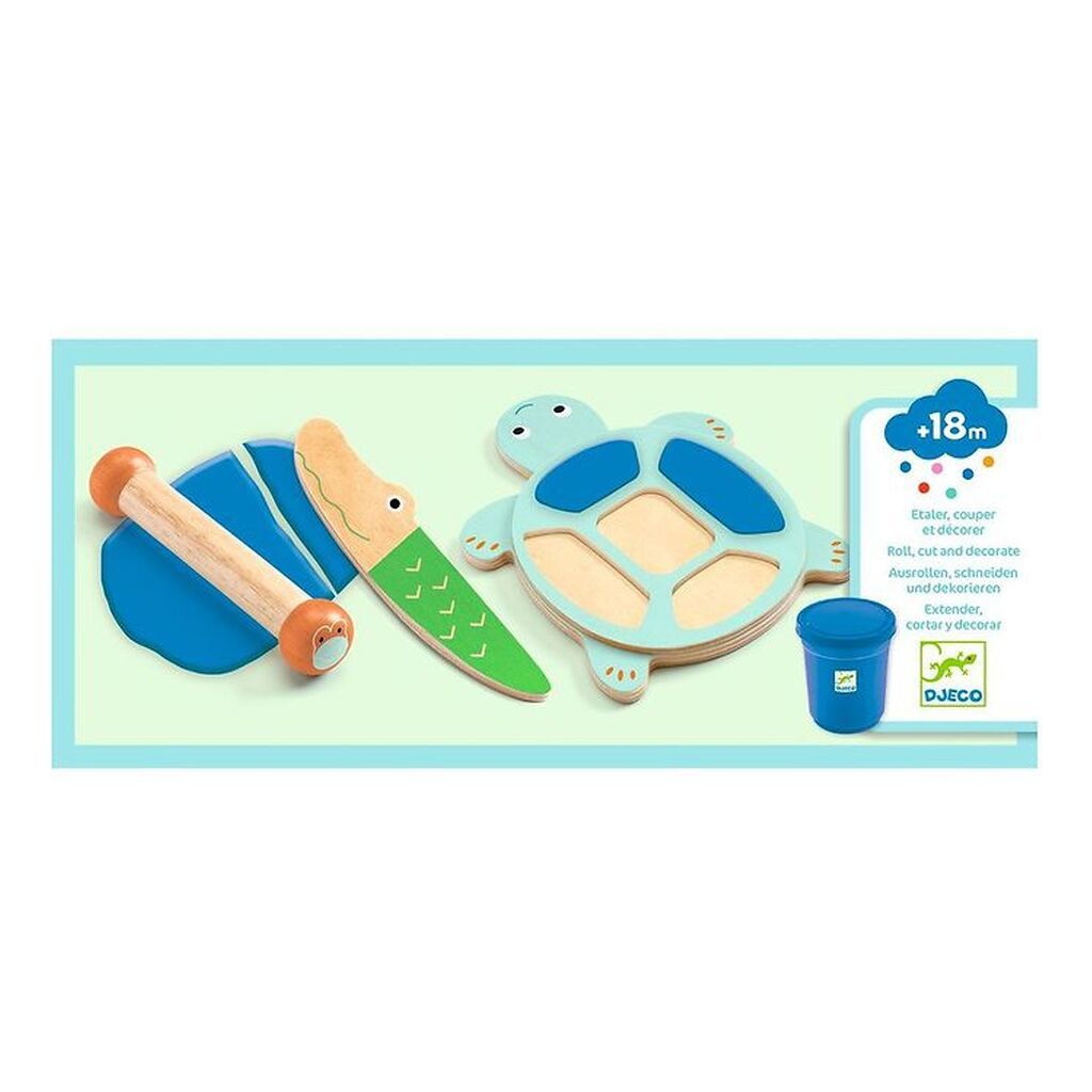 Djeco Modellervoks Med Form - Skildpadde