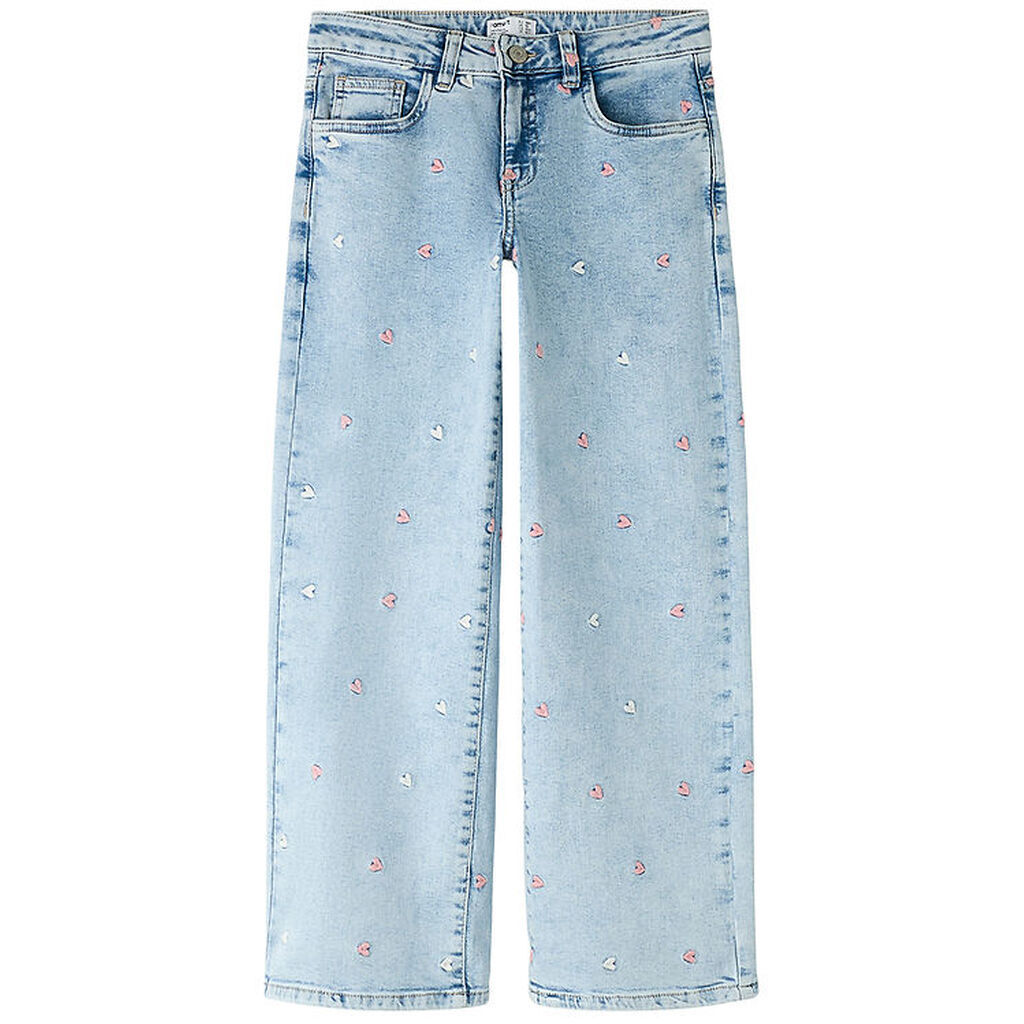 Name It Jeans - Noos - NkfRose - Lgt. Blue Bleached Denim/ Heart
