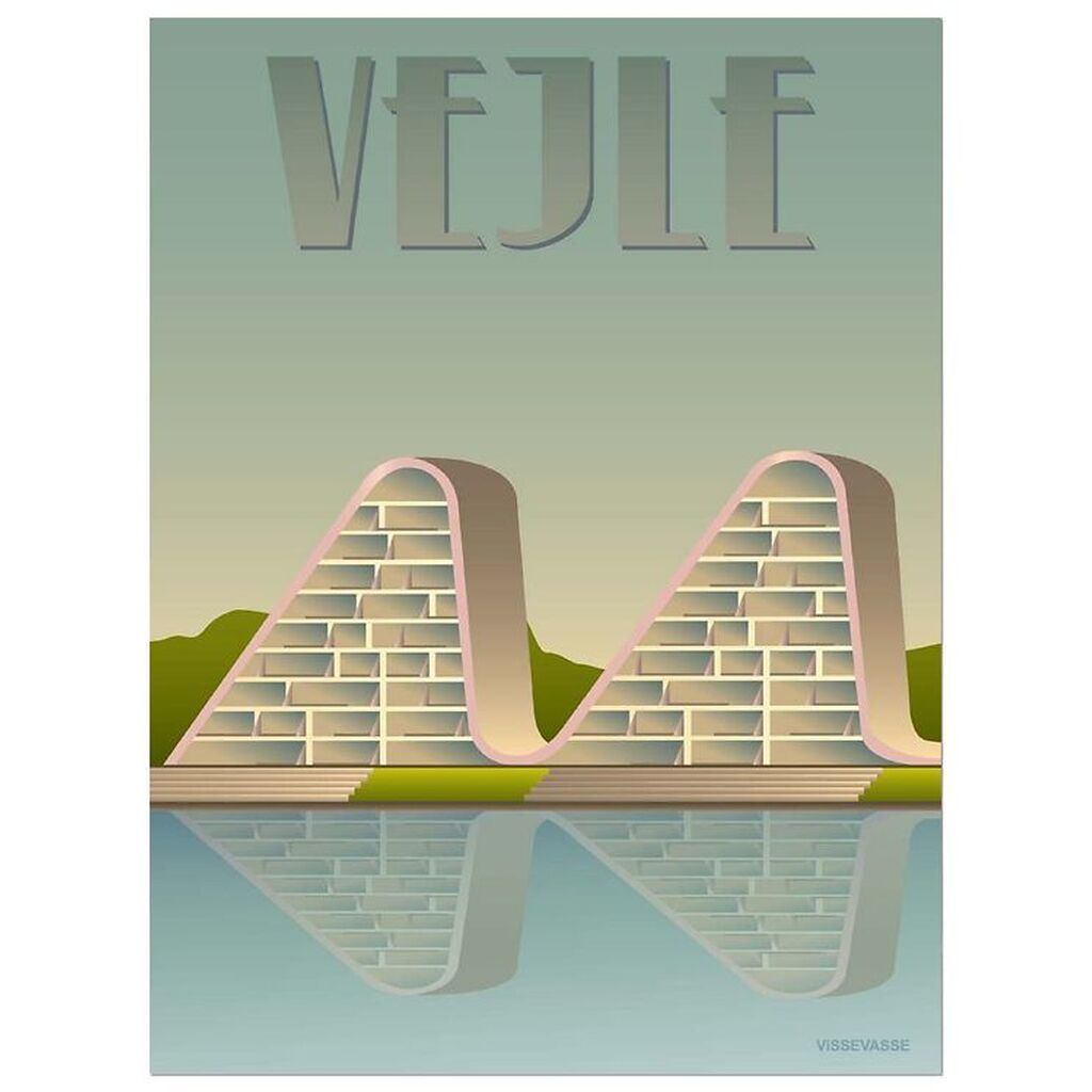 Vissevasse Plakat - 30x40 - Vejle - Bølgen