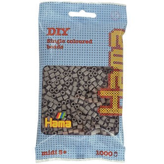 Hama Midi Perler - 1000 stk. - 117 Gråbrun