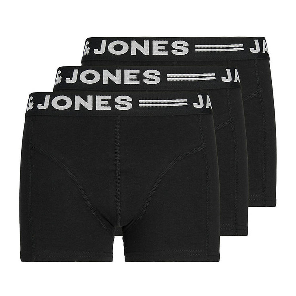 Jack & Jones Boxershorts - Sense Trunks - 3-pak - Sort